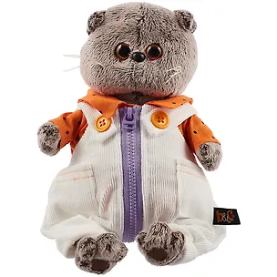 Мягкая игрушка Басик в белом комбинезоне (19 см) (Ks19-158) 2877608