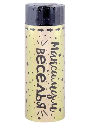 Новогодняя хлопушка Золотистая с наполнителем из  золотистого конфетти (11 см) 2949368