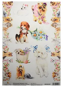 Декупажная карта Верный друг  21*30см