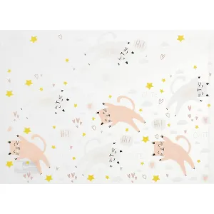 Папка-конверт А4 на кнопке "Котята"