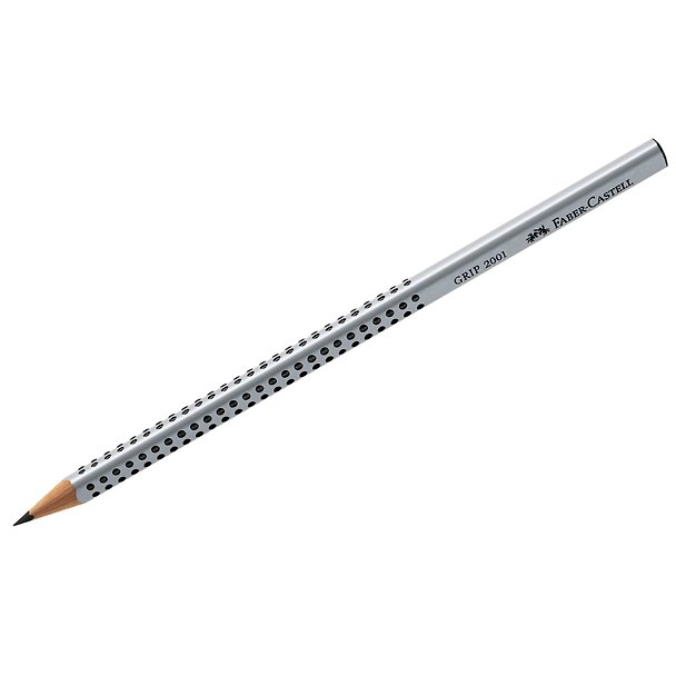 Карандаш ч/гр "GRIP 2001" 2B трехгранный, Faber-Castell 237680 — 1