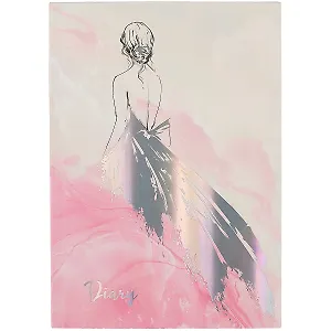 Ежедневник недат. А5 80л "Дебютантка" 7БЦ, лам.софт-тач, тисн.фольгой, офсет