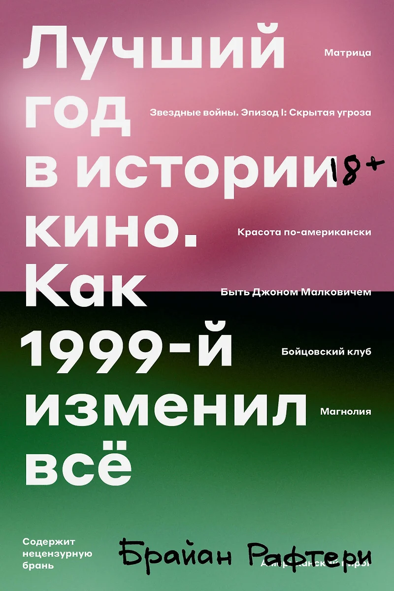 Лучший год в истории кино. Как 1999-й изменил все (Брайан Рафтери) - купить  книгу с доставкой в интернет-магазине «Читай-город». ISBN: 978-5-6043605-7-6