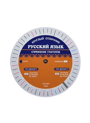 Книга Русский язык. Спряжение глаголов. Таблица-вертушка ()