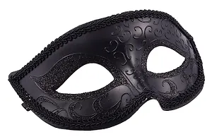 Маска с узором Черная (17х8) (пластик) (12-BaoZun-M15)