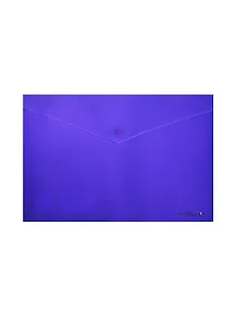 Папка-конверт А4 с кнопкой, диагональ, ассорти, Office Point