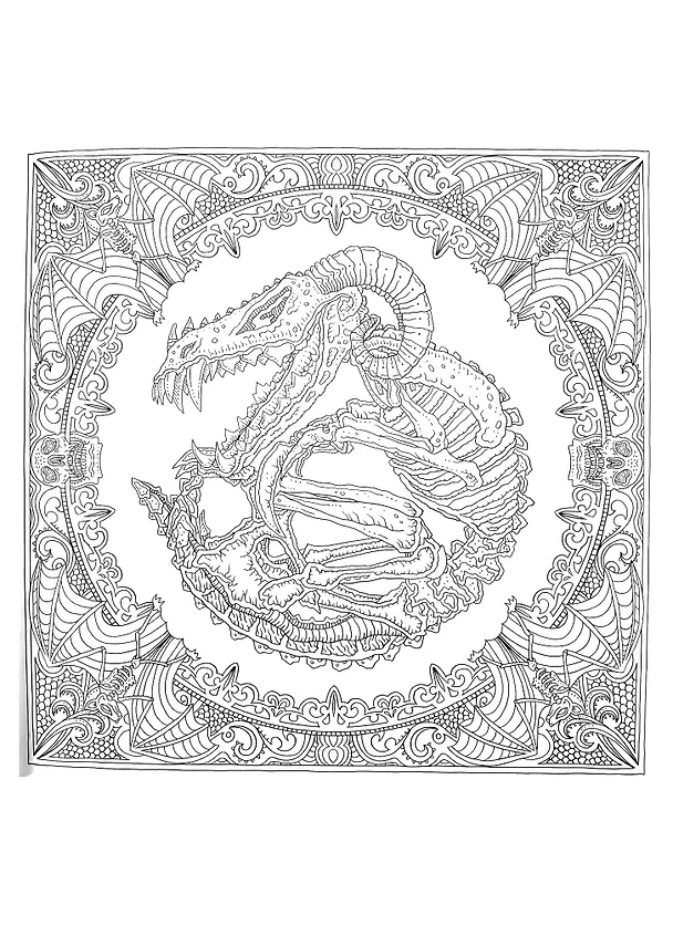 Книга The Beauty of Horror II: Another Goregeous Coloring Book () — 4