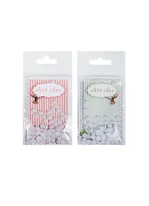 Полубусины круглые пластик молочные (6мм) (6гр) (заготовки для декорирования) (упаковка)