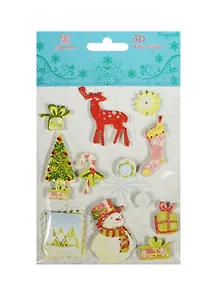 Бумажные 3D стикеры для ручного творчества (X3D-14) (Рукоделие) (упаковка)