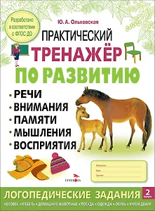 Практический тренажер по развитию речи, внимания, памяти, мышления, восприятия. Выпуск 2. Рабочая тетрадь