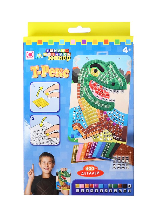Игровой набор Умная мозаика Юниор Т-Рекс (63276) (4+) (400+ дет.) 2330566 — 1