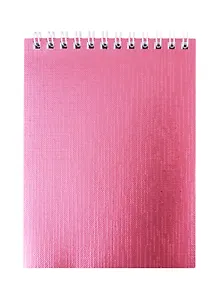 Блокнот "METALLIC", А6, 40 листов, клетка, розовый