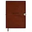 Ежедневник дат. 2025г. А5 176л "Тиволи глосс" коричневый, кожзам, мягк. переплет, застёжка-резинка, блинт.тиснение, офсет,ляссе — 3054516 — 1