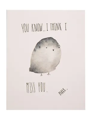 Открытка одинарная "miss you" 3104322