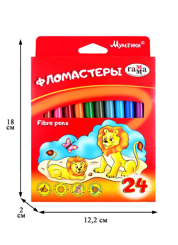 Фломастеры «Мультики» ГАММА, 24 цвета 255781 — 8