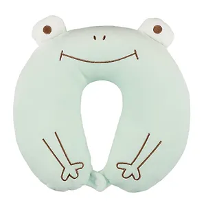 Подушка на шею с кнопкой «Лягушонок», (30х30 см)