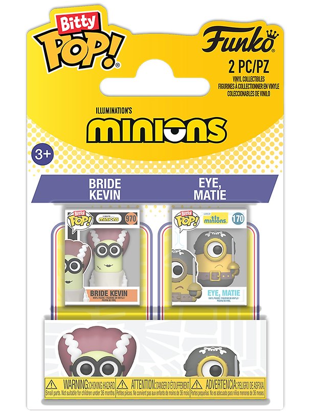 Набор Funko Bitty POP! Minions Bride Kevin & Eye, Matie (2шт) (94224) 3170696 — 1