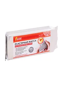 Паста (масса) для моделирования и лепки "Остров сокровищ", отвердевающая, 500 г, серая