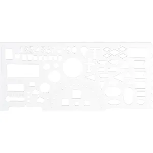 Линейка офицерская, гибкая, прозрачная