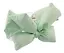 Заколка-крабик дутая Бантик (мятная) (текстиль) (13см) (12-2025093-14) (Lafilaf) — 3127842 — 2