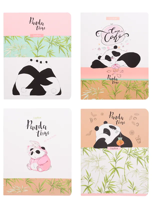 Тетрадь общая «Panda time» в ассортименте, 60 листов в клетку, А5 - BG 257872 — 4