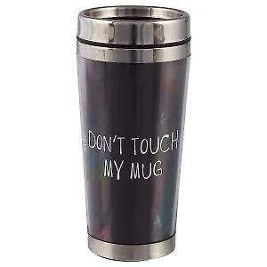 Термостакан Don’t touch my mug (черный) (пластик) (400мл)