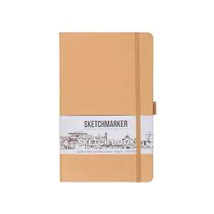 Скетчбук 13*21 80л "Sketchmarker"  капучино, 140г/м2, слоновая кость, тв.обл.