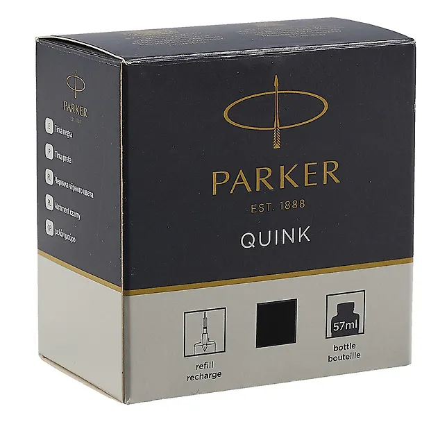 Чернила черные 57мл, PARKER  242581 — 2