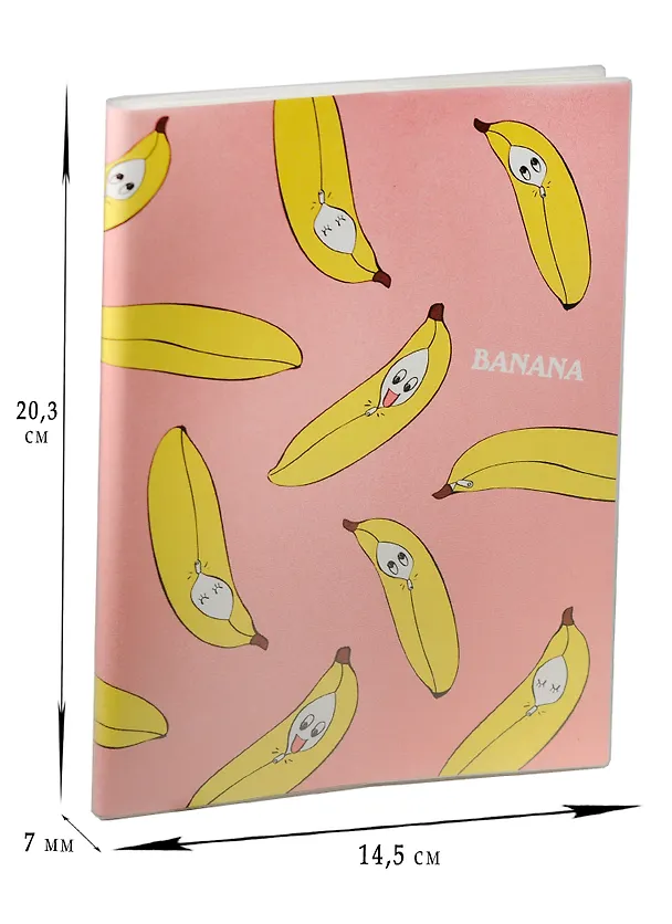 Тетрадь общая «Banana», 60 листов в линейку, А5, в ассортименте 242286 — 1