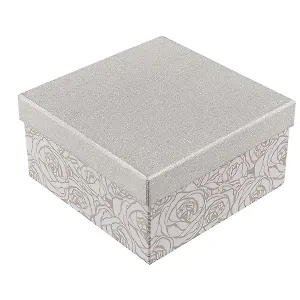 Подарочная коробка «Glitter flowers», 17 х 17 см