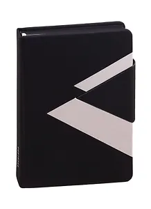 Ежедневник недат. А5 160л Софт-тач серебряный, черный, кожзам, тв. переплет, магнитный клапан, офсет, ляссе