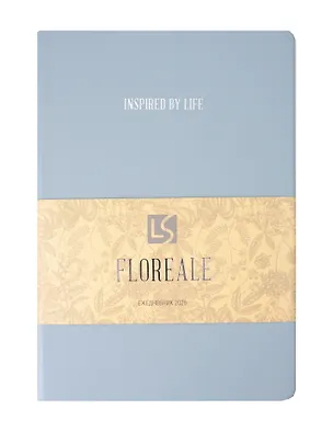 Ежедневник дат. 2026г. А5 176л "FLOREALE. Smoky Sky" 7Б, иск.кожа, тв.переплет, тонир.блок, тисн.фольгой, запечат.торец, ляссе, инд.уп 3114887