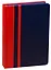 Ежедневник недат. А5 160л "Сариф" синий/"Сариф" красный, кожзам, ляссе, Escalada — 241451 — 1