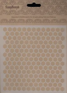 Маска Соты (15,2*15,2см) (толщина 0,31мм) (SCB53100012) (ScrapBerry`s) (упаковка)