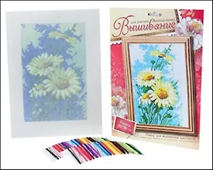 Набор для вышивания крестиком Ромашки (537339) (20х28см) (упаковка)