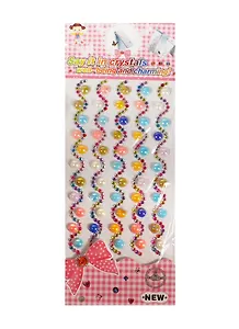 Полубусины с кристаллами микс цветов (11096501)