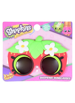 Детские солнцезащитные очки Клубничный поцелуй. 100% защита от ультрафиолета UV400. Ударопрочные линзы. Soft-touch пластик. 2846983