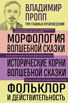 Книга Владимир Пропп. Морфология волшебной сказки. Исторические корни волшебной сказки. Фольклор и действительность (Владимир Пропп)