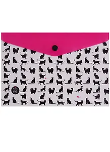 Папка-конверт на кнопке "Кошки"