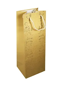 Пакет подарочный бумажный бутылочный 36*12*10 Bpremium, ламинат, универ. тематика, ассорти, B, МегаМАГ