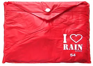 Плащ-дождевик АКМ (взрослый) плотный PVC, красный JN1018-RED 333788