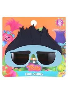 Детские солнцезащитные очки Тролли. Цветан. 100% защита от ультрафиолета UV400. Ударопрочные линзы. Soft-touch пластик.
