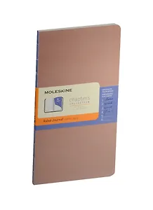Записная книжка А6+ 56л лин. "Chapter" Slim розовая, Moleskine