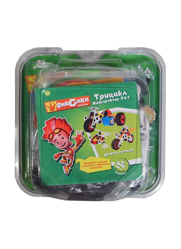 Конструктор Фиксики Трицикл 3 модели в 1 (FIX0711-008) (35 дет.) (Фиксики) (3+) (упаковка) 2425512 — 1