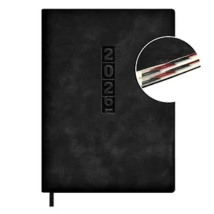 Ежедневник дат. 2026г. А6+ 176л "Тиволи глосс" черный, кожзам, тв.переплет, блинт.тиснение, офсет, справ.мат-лы, вырубка, закругл.углы, 2 ляссе, инд.уп 3116553