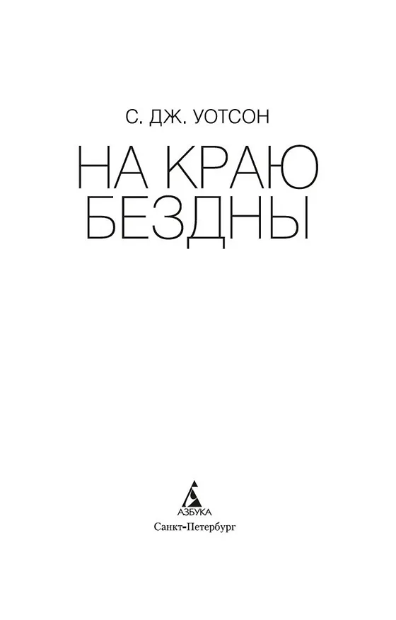 Книга На краю бездны (С.Дж. Уотсон) — 9