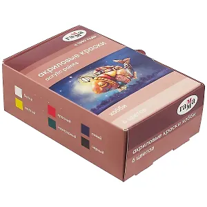 Акрил декоративный 6цв по 20 мл, Гамма