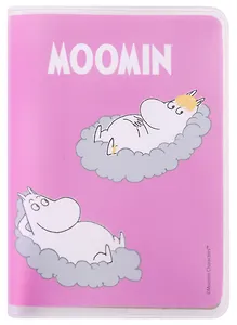 Записная книжка А7 80л кл. MOOMIN "Муми-тролли на облаках" в ПВХ-обложке, тонир.внутр.блок