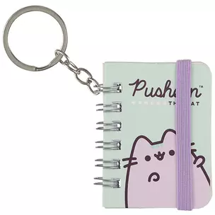 Блокнот А7 40л "Pusheen" евроспираль, эласт.держатель, инд.подвес — 2908995 — 1