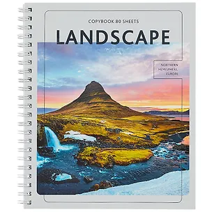 Тетрадь в клетку Listoff, Landscape, 80 листов, в ассортименте 259587